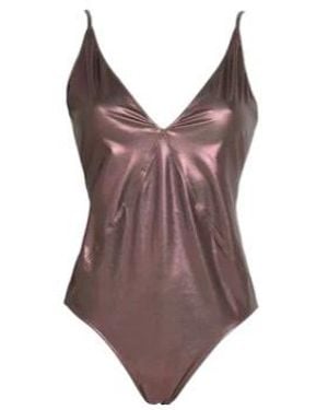 Rick Owens Metallic Swimsuit - Brown