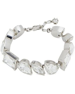 McQueen Cocktail Embellished Bracelet - White