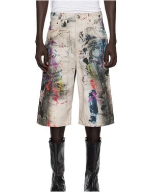 Acne Studios Layered Denim Shorts - Multicolor