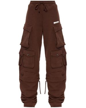 The Attico Elastic Waist Casual Pants - Brown