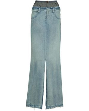 Maison Margiela Anonymity Of The Lining Denim Skirt - Blue