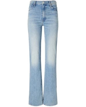 Mother High-Waisted Straight-Leg Jeans - Blue