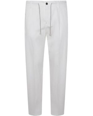 Eleventy Straight-Leg Drawstring Pants - Gray