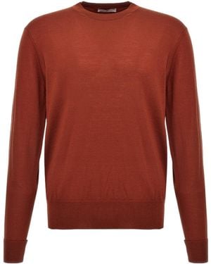 Pt Pantaloni Pt Torino Roundneck Knit Jumper - Red