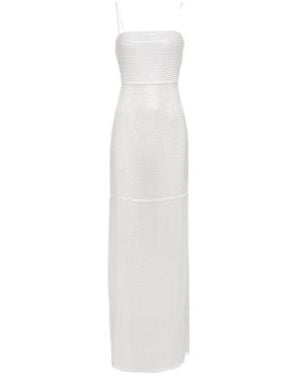 Galvan London Bridal Iona Sequined Gown - White