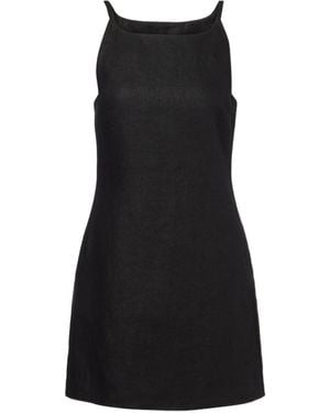 Posse Neve Linen Minidress - Black