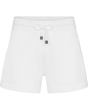 Juvia Drawstring Waist Shorts - White