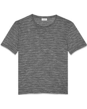 Saint Laurent Monogram T-Shirt - Grey