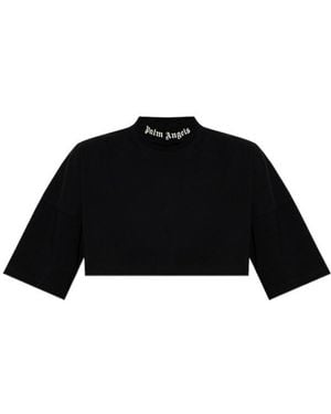 Palm Angels Logo T-Shirt - Black