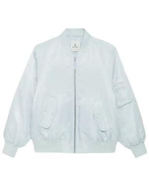 Anine Bing Leon Zipped Bomber Jacket - Blue