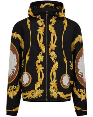 Versace Hooded Casual Jacket - Black
