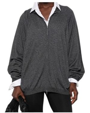Frankie Shop Long-Sleeve Casual Zip-Up Jacket - Black