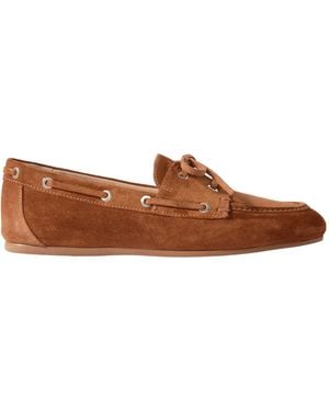 Stuart Weitzman Tinsley Suede Loafers - Brown
