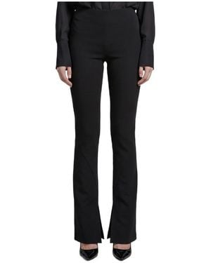 FEDERICA TOSI High-Waist Slit Trousers - Black