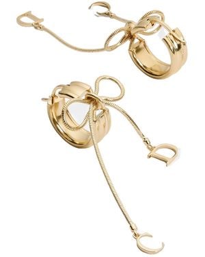 Dior Petit Nœud Cd Earrings - White