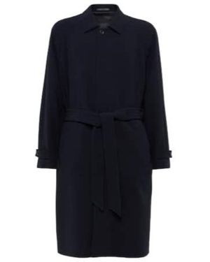 Giorgio Armani Wool-Blend Coat - Blue