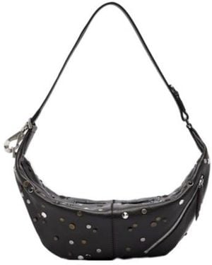 Lemaire Quiver Clip Mini Leather Shoulder Bag - Black