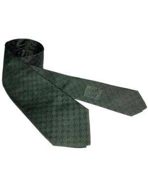 Gucci Interlocking G Silk Jacquard Tie - Green