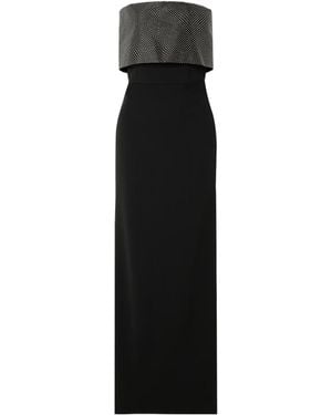 Solace London Strapless Evening Gown - Black
