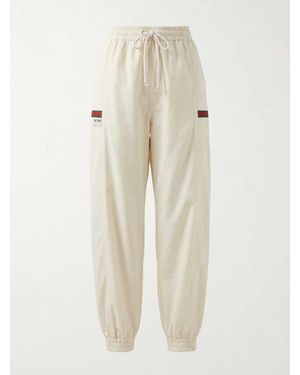 Gucci Web Stripe Track Pants - White