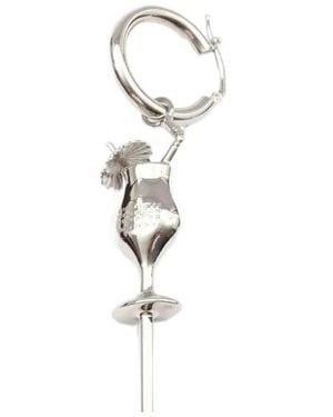 MM6 by Maison Margiela Cocktail Pendant Earrings - White