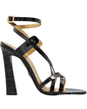 DSquared² Twin Crossover Heeled Sandals - Black