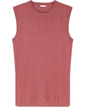 JOSEPH Crinkled Sleeveless Top - Pink