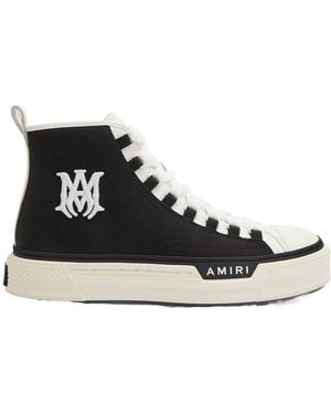 Amiri High-Top Casual Canvas Shoes - Black