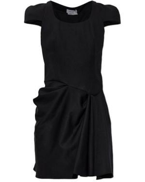 McQueen Round Neck Dress - Black