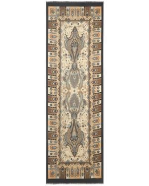 Etro Wool And Silk Scarf With Paisley Motif And Floral Details - Natural