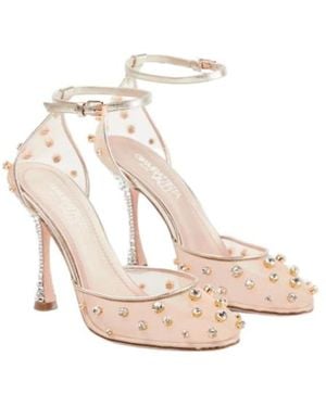 Giambattista Valli Embellished Mesh Court Shoes - Natural
