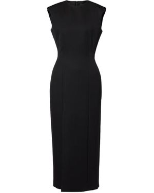 Wardrobe NYC Round Neck Sleeveless Dress - Black