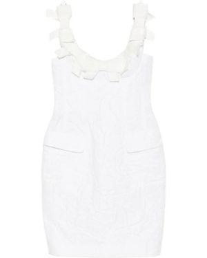 ShuShu/Tong Bow Pocket Mini Dress - White