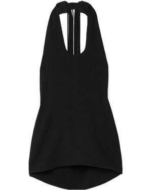 Proenza Schouler Fringe Cami Top - Black