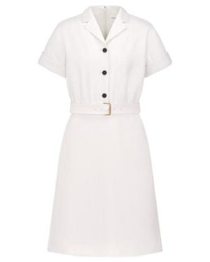Dior Belted Dress - White