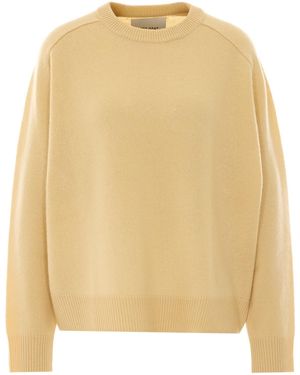 Soft Goat Crew Neck Sweater - Natural