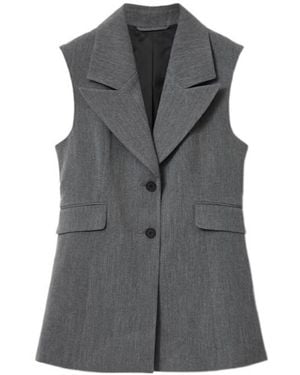 AllSaints Astra Sleeveless Jacket - Grey