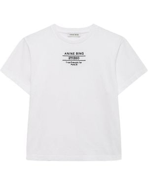 Anine Bing Simple And Comfortable T-Shirt - White
