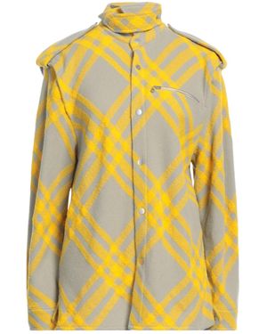 Burberry Plaid Shirt - Yellow