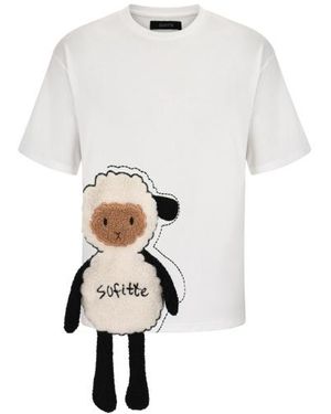 SOFITTE Cartoon Decorated T-Shirt - White