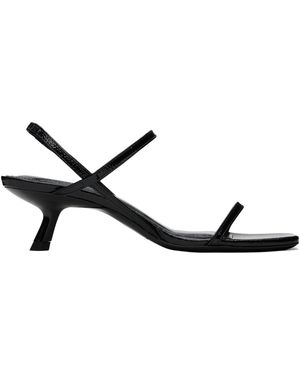 Anine Bing 50Mm Square-Toe Stiletto-Heel Sandals - Black