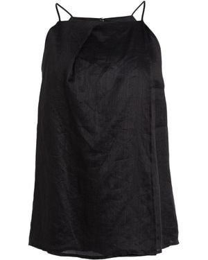 Max Mara Sleeveless Solid-Color Top - Black