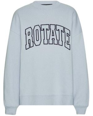 ROTATE BIRGER CHRISTENSEN Embroidered-Logo Sweatshirt - Grey