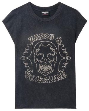 Zadig & Voltaire Cloe Hc Skull Strass - Blue