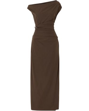 SIR. Sol Off-Shoulder Maxi Dress - Brown