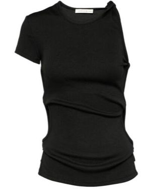 Christopher Esber Asymmetrical Cardigan - Black