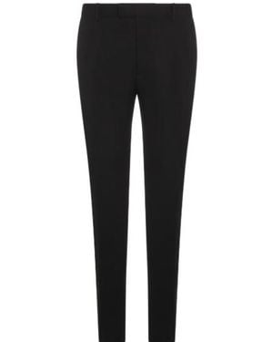 McQueen Tapered-Leg Tailored Trousers - Black