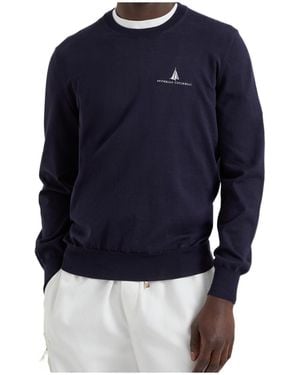 Brunello Cucinelli Cotton Sweatshirt - Blue
