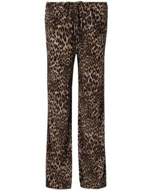 Nili Lotan Elastic Waist Casual Trousers - Brown