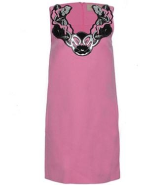 Christopher Kane Flora Decal Dress - Pink